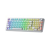 คีย์บอร์ดเกมมิ่ง AULA F99PRO (WHITE) LIGHT SILENT SWITCH