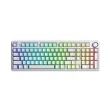 คีย์บอร์ดเกมมิ่ง AULA F99PRO (WHITE) LIGHT SILENT SWITCH