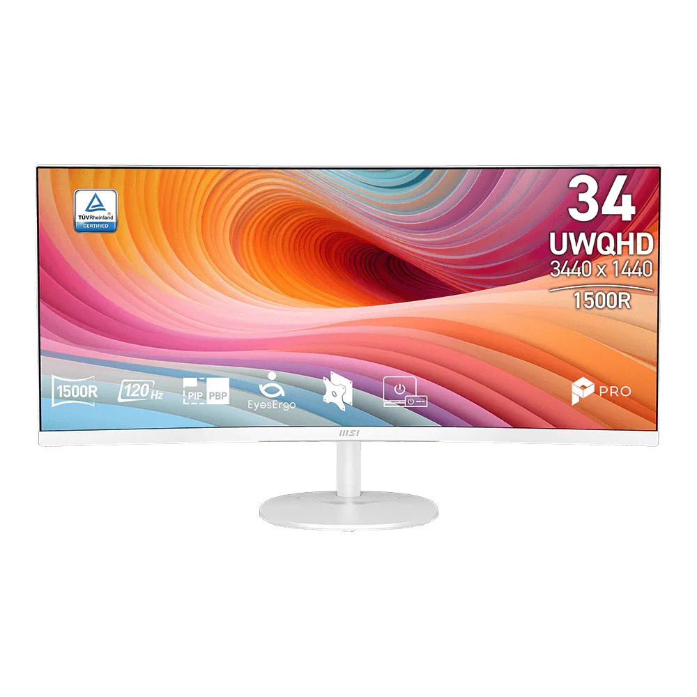 จอมอนิเตอร์ MSI PRO MP341CQW E12 (VA 2K 120Hz Adaptive-Sync Curved)