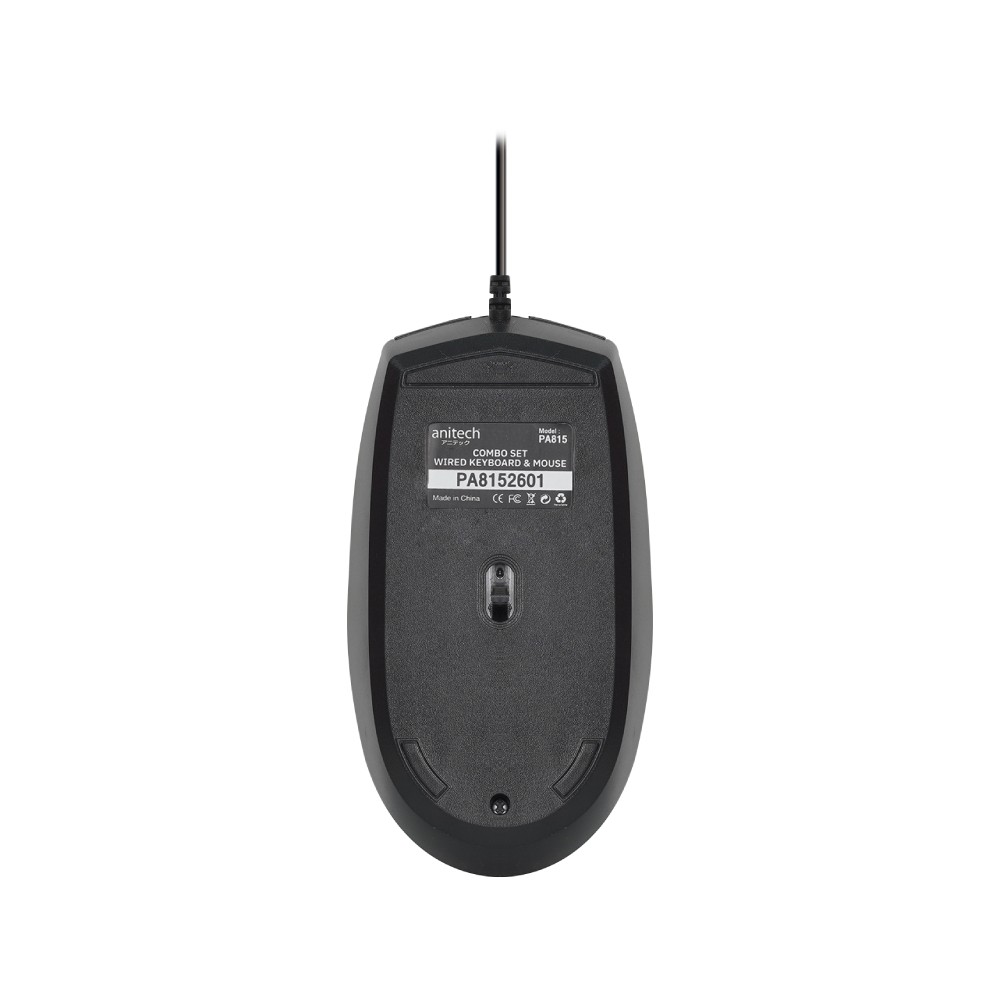 เมาส์และคีย์บอร์ด Anitech Mouse + Keyboard PA815 (TH/EN) Black