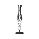 สายคล้องโทรศัพท์ MCDODO 36W 2 in 1 USB-C to Lightning Charging Lanyard 1.2m Black