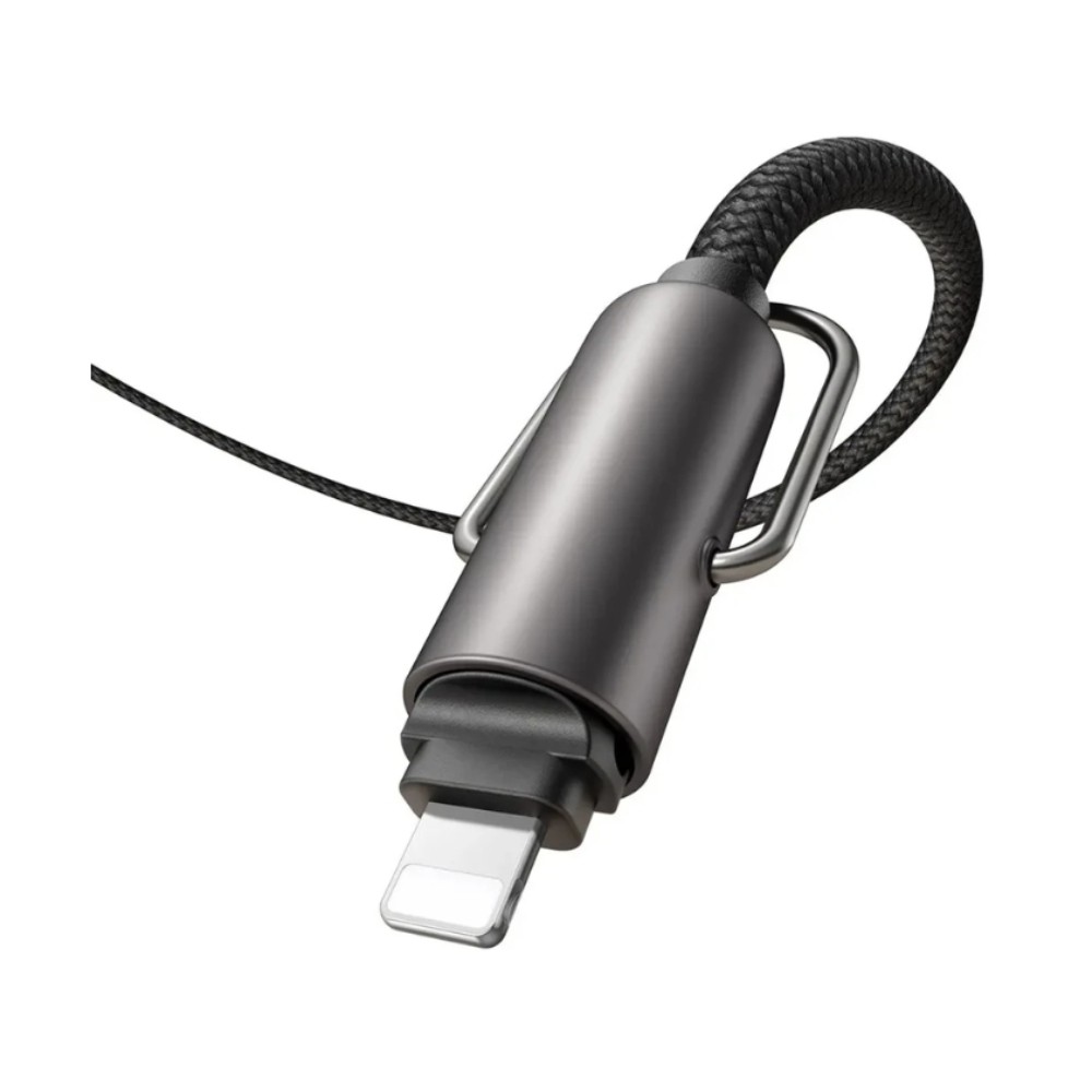 สายคล้องโทรศัพท์ MCDODO 36W 2 in 1 USB-C to Lightning Charging Lanyard 1.2m Black