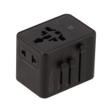 หัวแปลงปลั๊กไฟ TECHPRO Multifunction Universal Travel Adapter 45W GaN3 (TP-UA02) Black