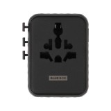 หัวแปลงปลั๊กไฟ Blue Box Multifunction Universal Travel Adapter 70W GaN3 (BB-UA02) Black