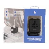 หัวแปลงปลั๊กไฟ Blue Box Multifunction Universal Travel Adapter 25W GaN3 (BB-UA01) Black
