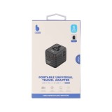 หัวแปลงปลั๊กไฟ Blue Box Multifunction Universal Travel Adapter 25W GaN3 (BB-UA01) Black