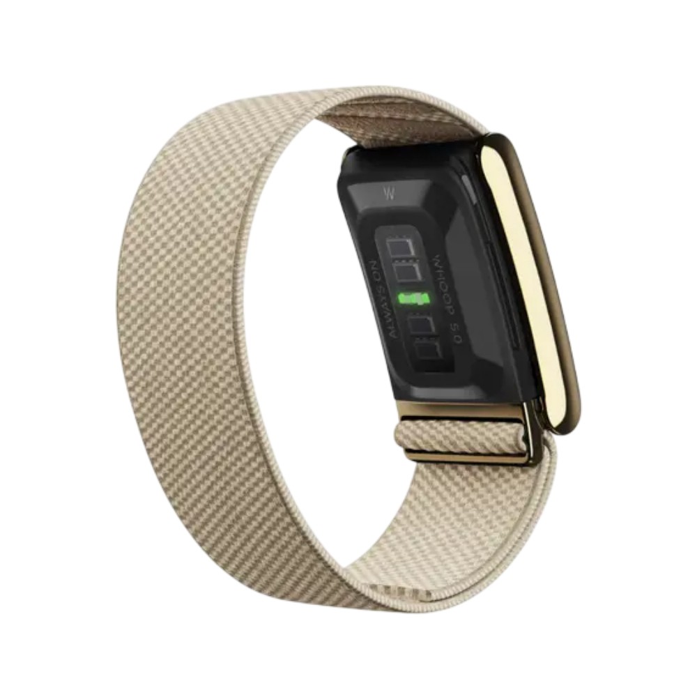 สายรัด WHOOP Wristband 5.0 SuperKnit Luxe Band Dune with Gold