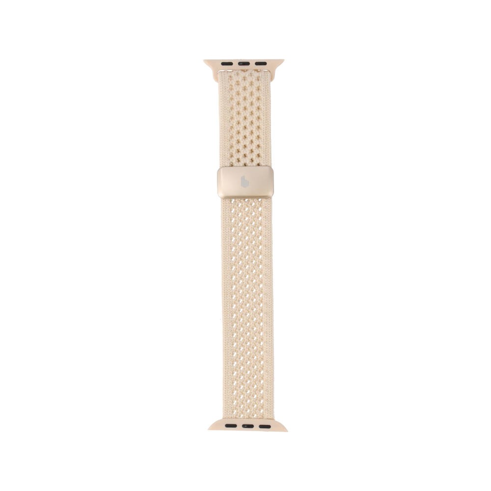 Blue Box สาย Apple Watch Series 6,7,8,9,10,11,SE1,SE2,Ultra (42/44/45/46/49mm) Comfort Weave Cream