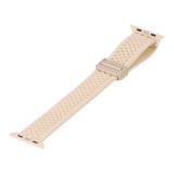 Blue Box สาย Apple Watch Series 6,7,8,9,10,11,SE1,SE2,Ultra (42/44/45/46/49mm) Comfort Weave Cream