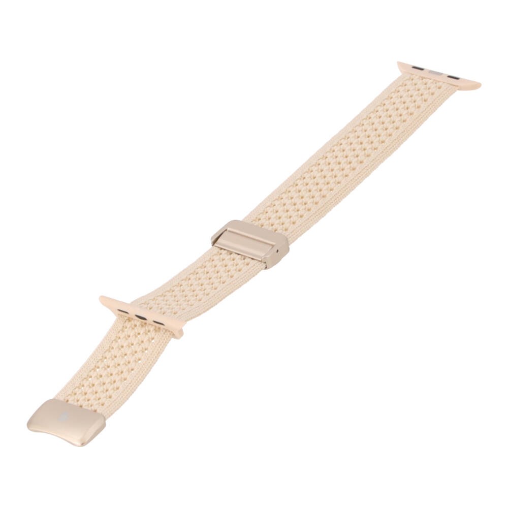 Blue Box สาย Apple Watch Series 6,7,8,9,10,11,SE1,SE2,Ultra (42/44/45/46/49mm) Comfort Weave Cream