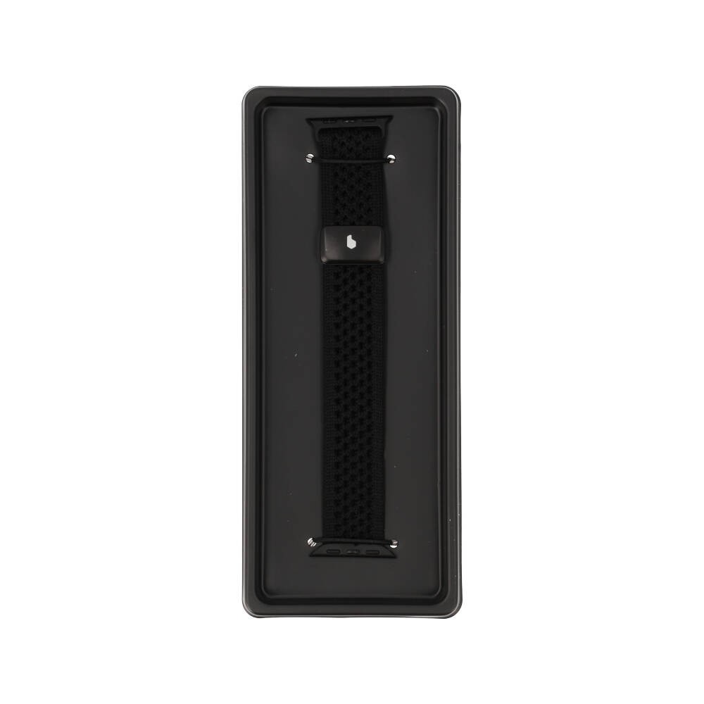 Blue Box สาย Apple Series 6,7,8,9,10,11,SE1,SE2 (39/40/41/42mm) Comfort Weave Black