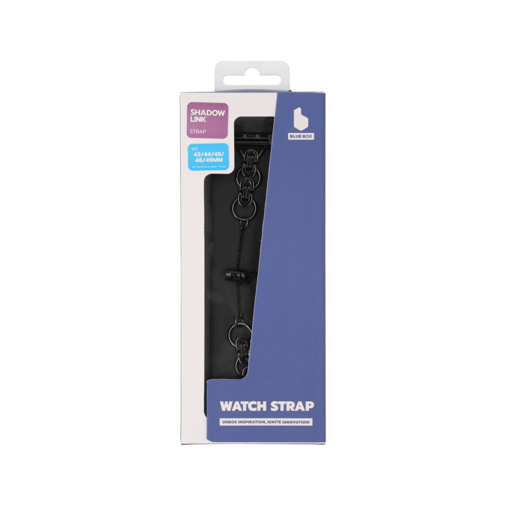 Blue Box สาย Apple Watch Series 6,7,8,9,10,11,SE1,SE2,Ultra (44/45/46/49mm) Shadow Link