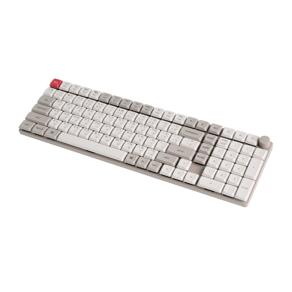 คีย์บอร์ดเกมมิ่ง Keychron K17 Max (RETRO) QMK Wireless Custom Mechanical Silent Red Switch