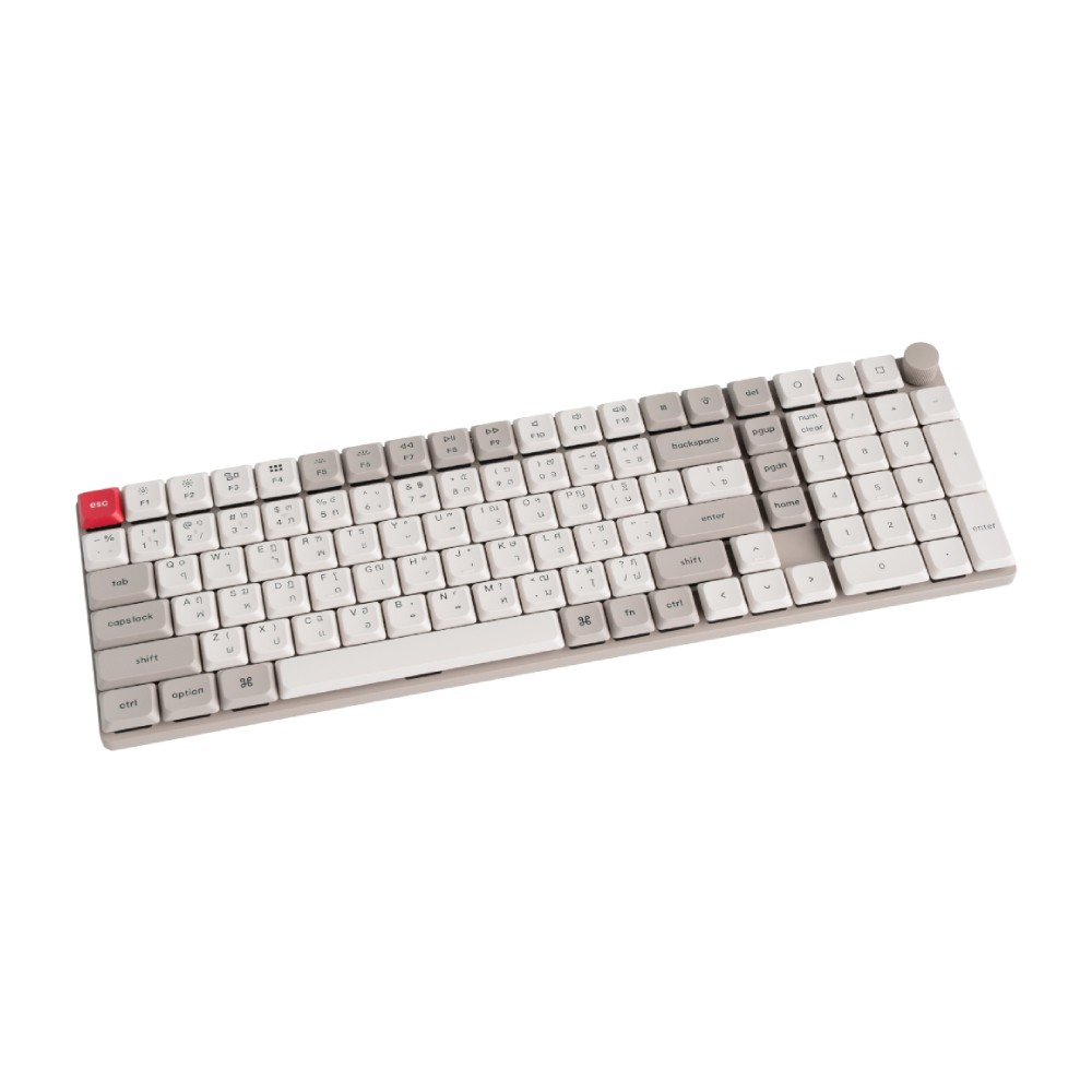 คีย์บอร์ดเกมมิ่ง Keychron K17 Max (RETRO) QMK Wireless Custom Mechanical Silent Red Switch