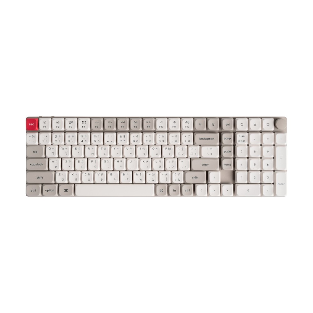 คีย์บอร์ดเกมมิ่ง Keychron K17 Max (RETRO) QMK Wireless Custom Mechanical Silent Red Switch
