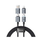 สายชาร์จ MCDODO 4-in-1 Magnetic Self-Winding with LED Charging Light 1.2m