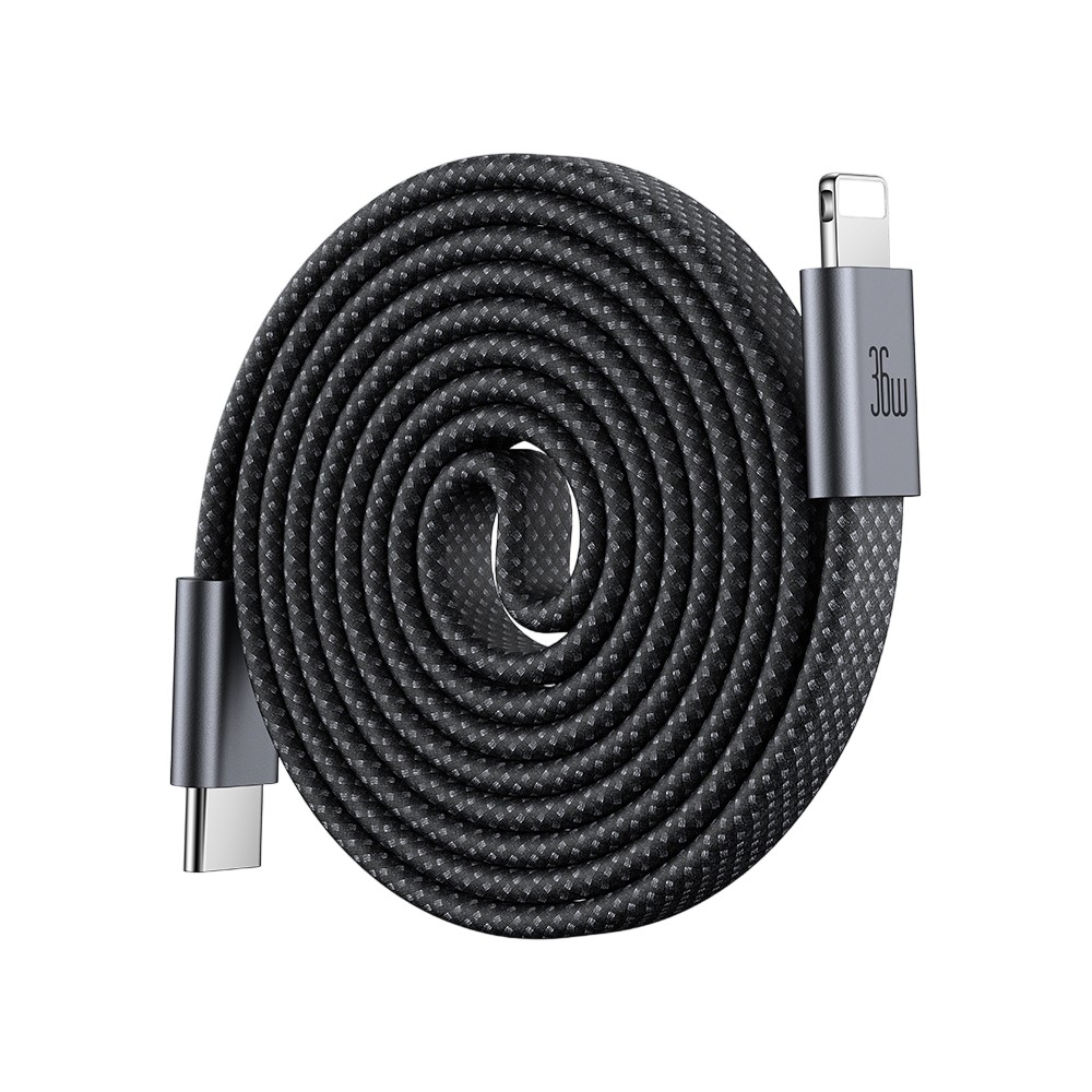 สายชาร์จ MCDODO USB-C to Lightning 36W Magnetic Self-Winding Cable 1M. Black (CA-9910)
