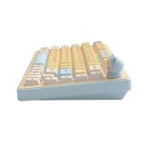 คีย์บอร์ดเกมมิ่ง Onikuma Umi MT707 82-key Triple-Mode Mechanical White/Blue