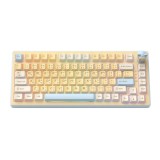 คีย์บอร์ดเกมมิ่ง Onikuma Umi MT707 82-key Triple-Mode Mechanical White/Blue