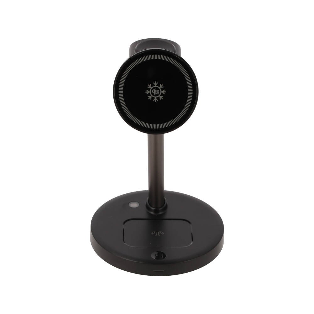 ที่ชาร์จไร้สาย TECHPRO 3 in 1 Magnetic with Cooling Stand Black