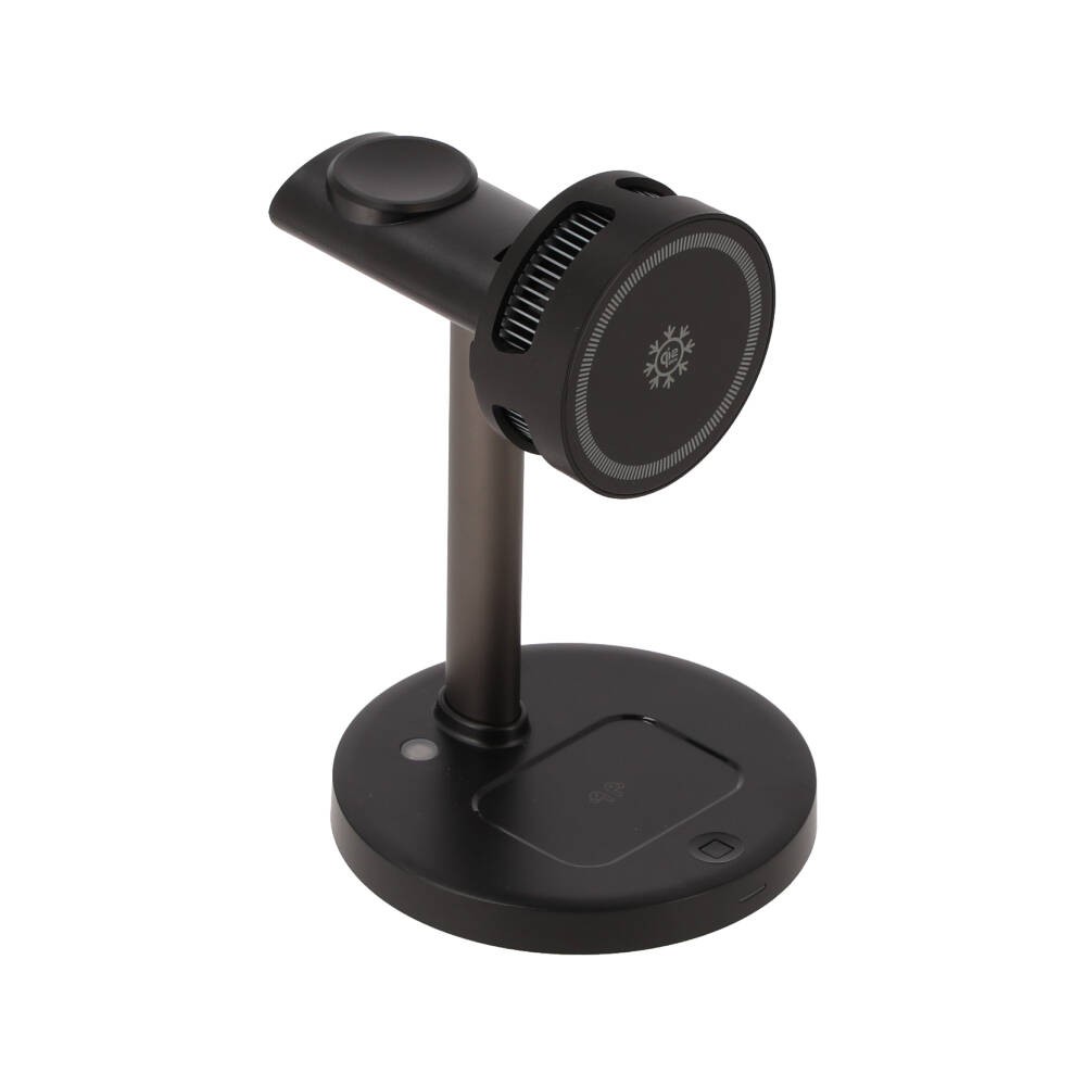 ที่ชาร์จไร้สาย TECHPRO 3 in 1 Magnetic with Cooling Stand Black