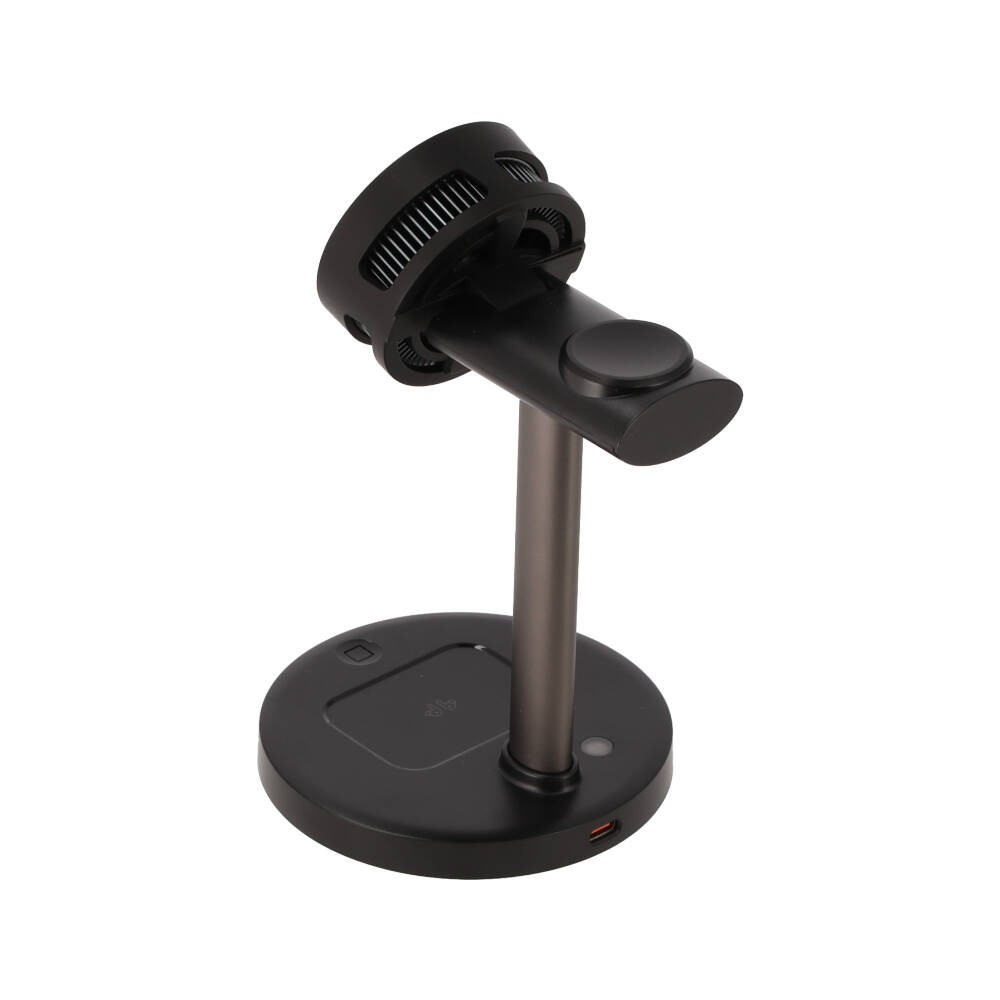 ที่ชาร์จไร้สาย TECHPRO 3 in 1 Magnetic with Cooling Stand Black
