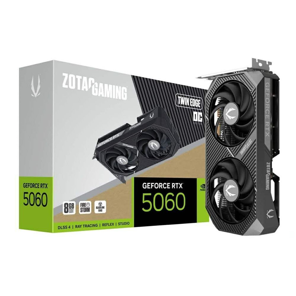 การ์ดจอ ZOTAC Gaming GeForce RTX 5060 Twin Edge OC 8GB GDDR7 128-bit