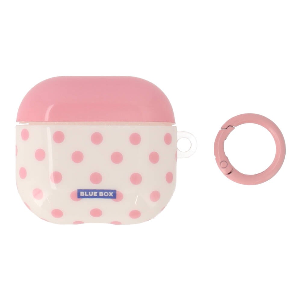 เคส Blue Box AirPods 4 Polka dots Pink/White