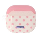 เคส Blue Box AirPods 4 Polka dots Pink/White