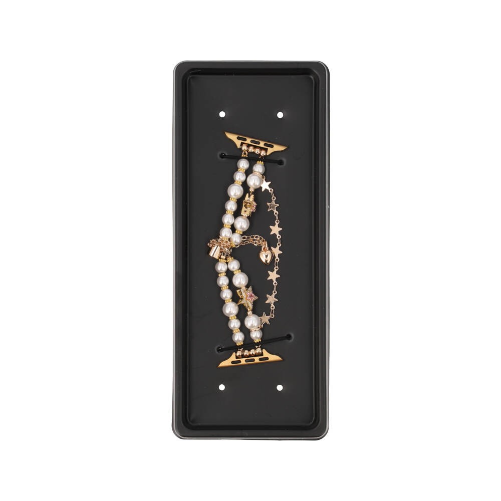 Blue Box สาย Apple Watch Strap Series 6,7,8,9,10,11,SE1,SE2,Ultra (44/45/46/49mm) Golden Pearl Star