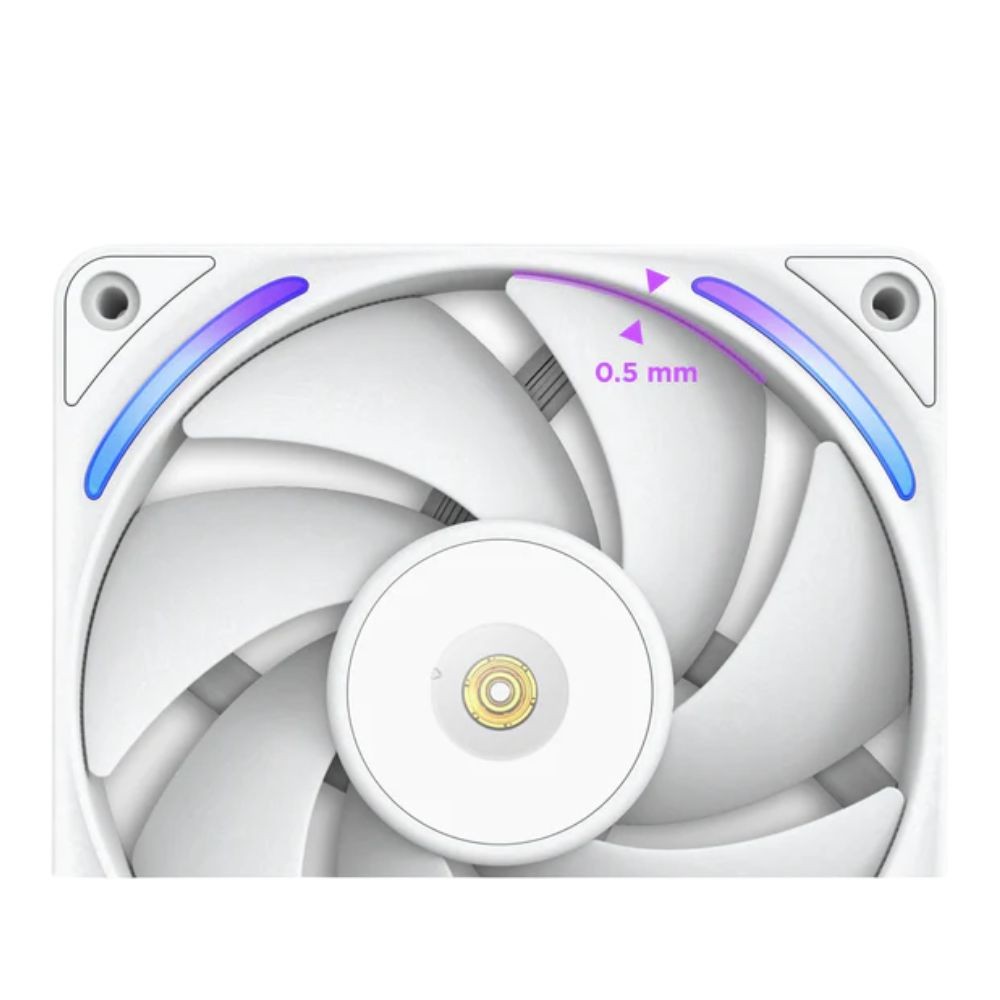 พัดลมคอม NZXT F360X RGB Single-Frame Fan White (RF-U36PN-W1)
