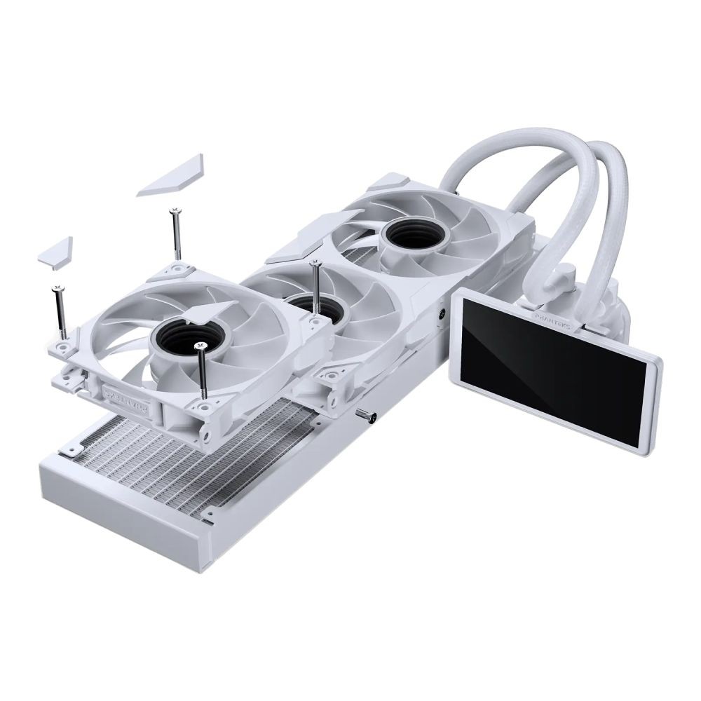 ชุดระบายความร้อนซีพียู PHANTEKS Glacier One 360M25 LCD White (PH-GO360M25G2LCD_DBK01)