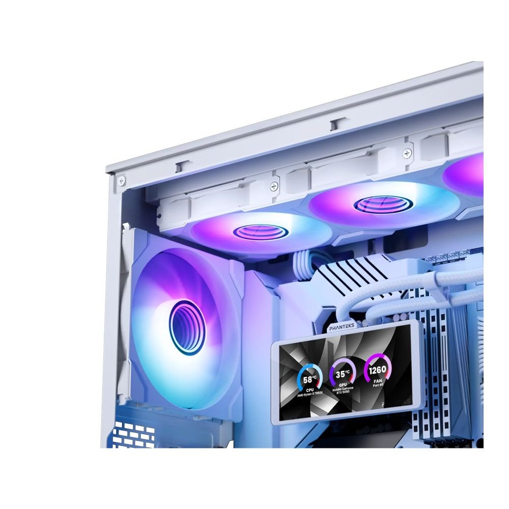 ชุดระบายความร้อนซีพียู PHANTEKS Glacier One 360M25 LCD White (PH-GO360M25G2LCD_DBK01)