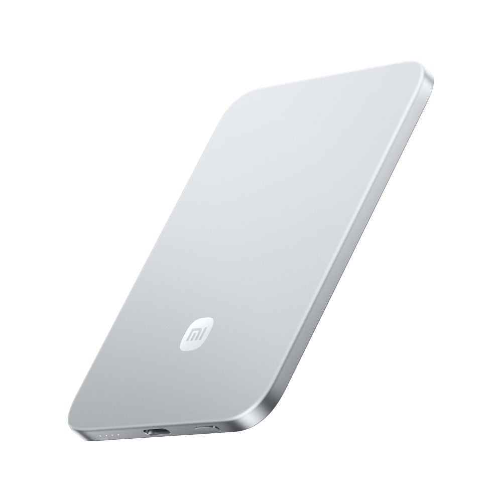 พาวเวอร์แบงค์ Xiaomi UltraThin Magnetic 5000 mAh 15W Glacier Silver