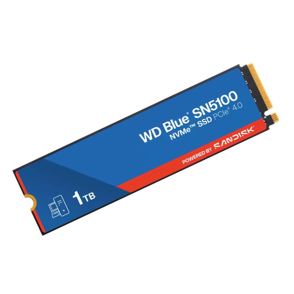 การ์ดเอสเอสดี WD Blue SN5100 1TB SSD M.2 PCle/Nvme Gen4 R7100MB/s W6700MB/s (WDS100T5B0E-00CPE0) 5Year