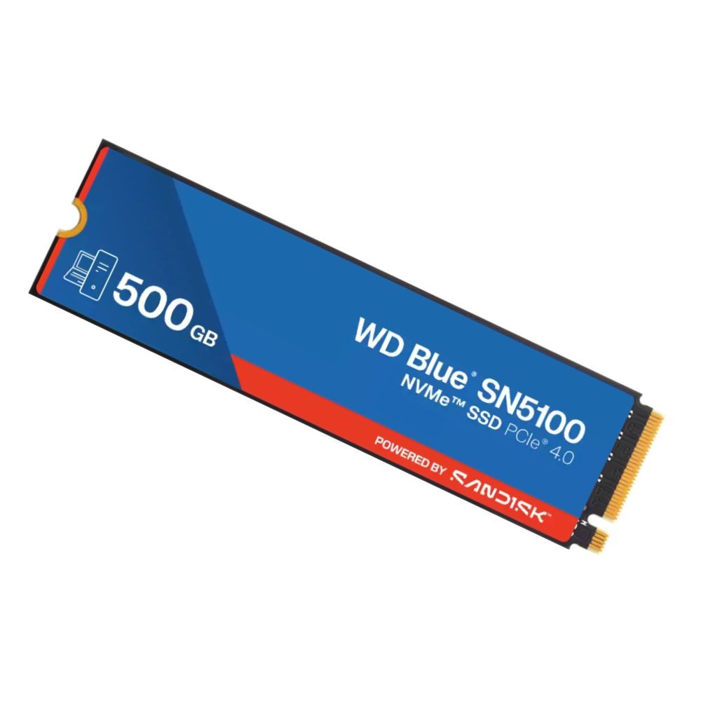 การ์ดเอสเอสดี WD Blue SN5100 500GB SSD M.2 PCle/NVMe Gen4 R6600MB/s W5600MB/s (WDS500G5B0E-00CPE0) 5Year