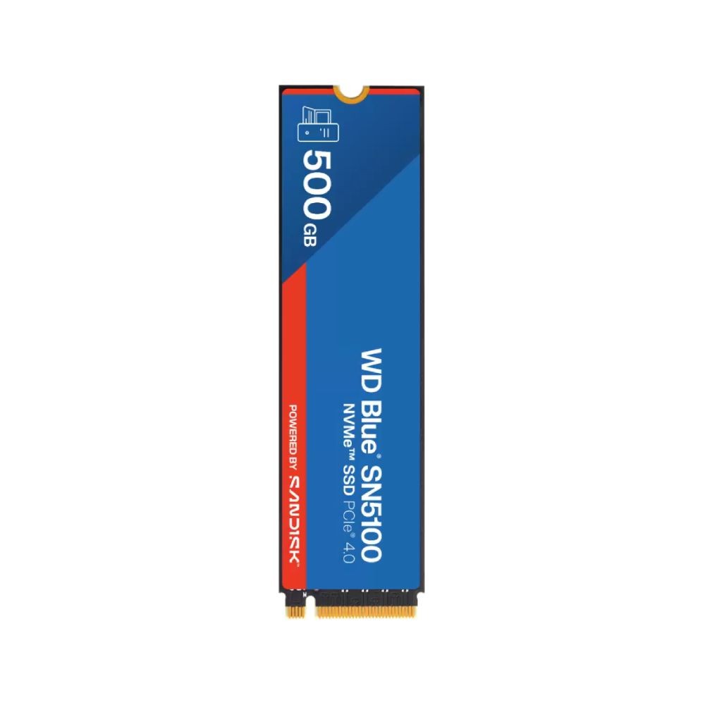 การ์ดเอสเอสดี WD Blue SN5100 500GB SSD M.2 PCle/NVMe Gen4 R6600MB/s W5600MB/s (WDS500G5B0E-00CPE0) 5Year