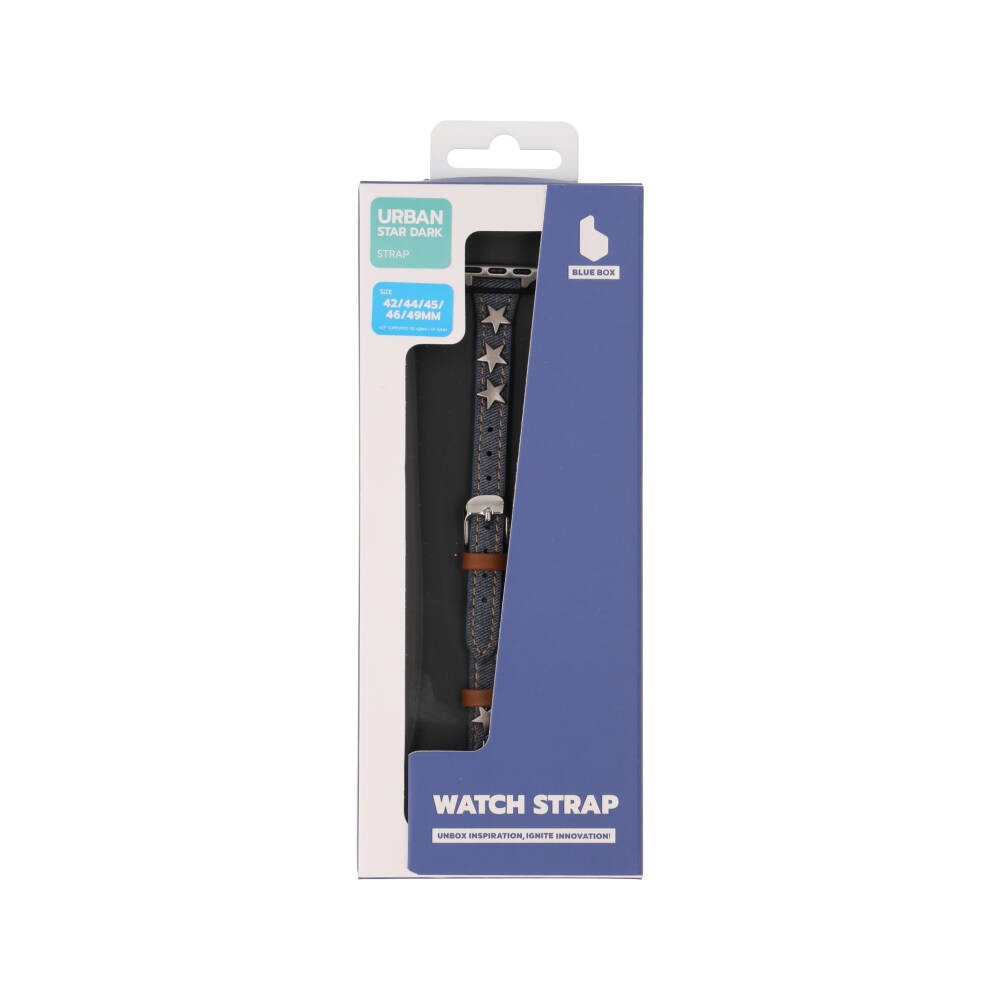 Blue Box สาย Apple Watch Series 6,7,8,9,10,11,SE1,SE2,Ultra (44/45/46/49mm) Urban Star Dark