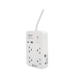 ปลั๊กไฟ Anitech TIS 2200W 4 Socket 1 Switch 3M USB-A+C PD20W H5534 White