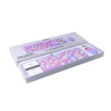 เมาส์และคีย์บอร์ดไร้สาย MOFii Wireless Mouse + Keyboard Silent Lollipop Mixed Purple (TH/EN)