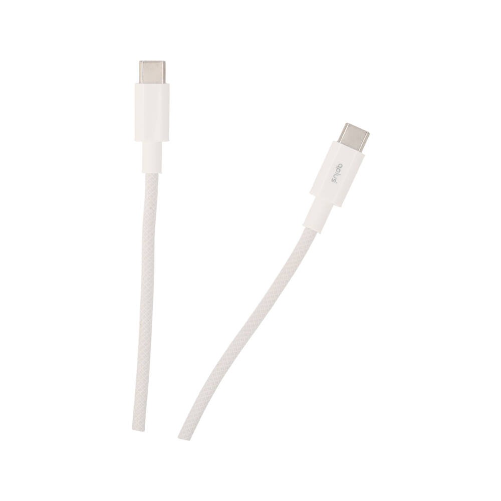 สายชาร์จ QPLUS USB-C to USB-C Cable 60W 1M. White (T4)
