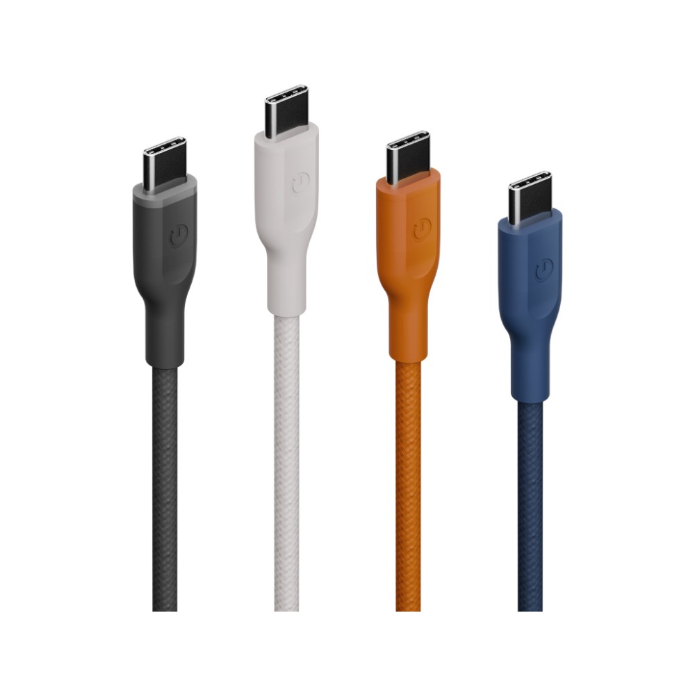 สายชาร์จ ENERGEA USB-C to USB-C 60W 480Mbps 1.5M FLOW Sand