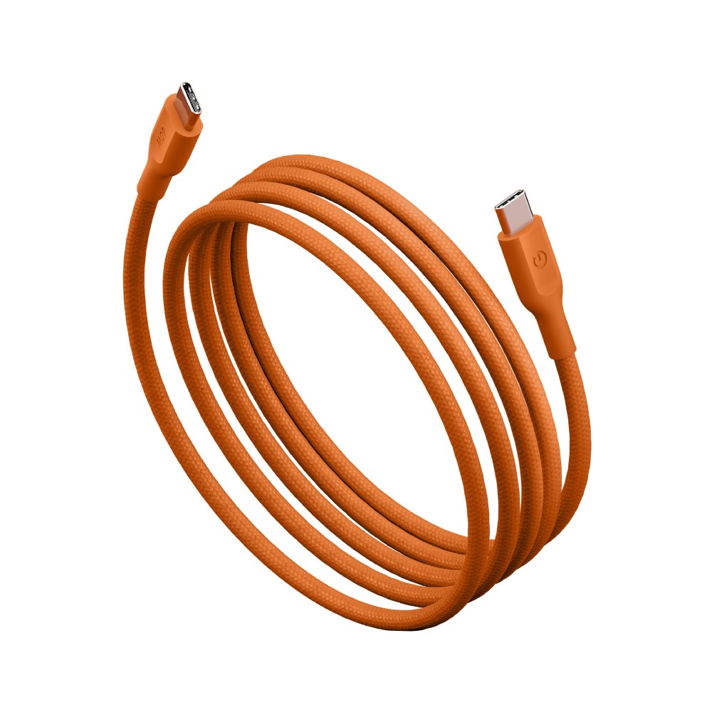 สายชาร์จ ENERGEA USB-C to USB-C 60W 480Mbps 1.5M FLOW Orange