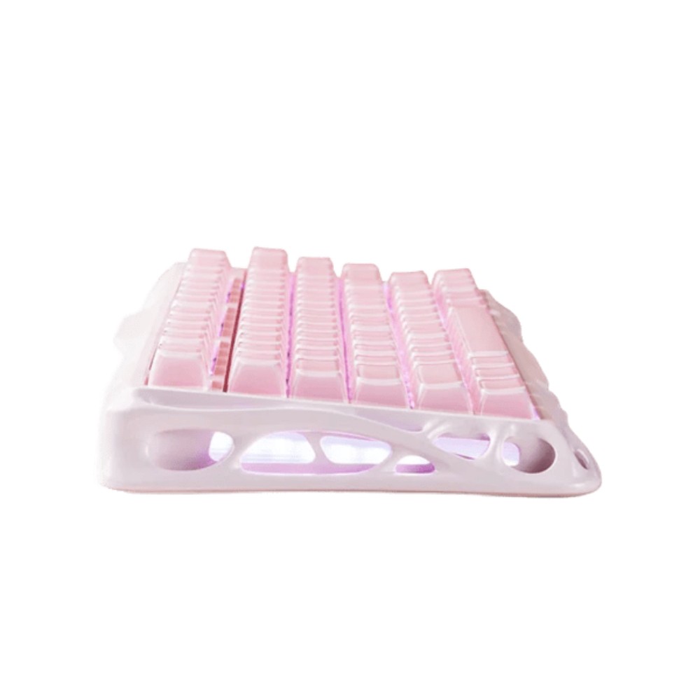 คีย์บอร์ดเกมมิ่ง GravaStar Wireless Mercury K1 Sakura Pink