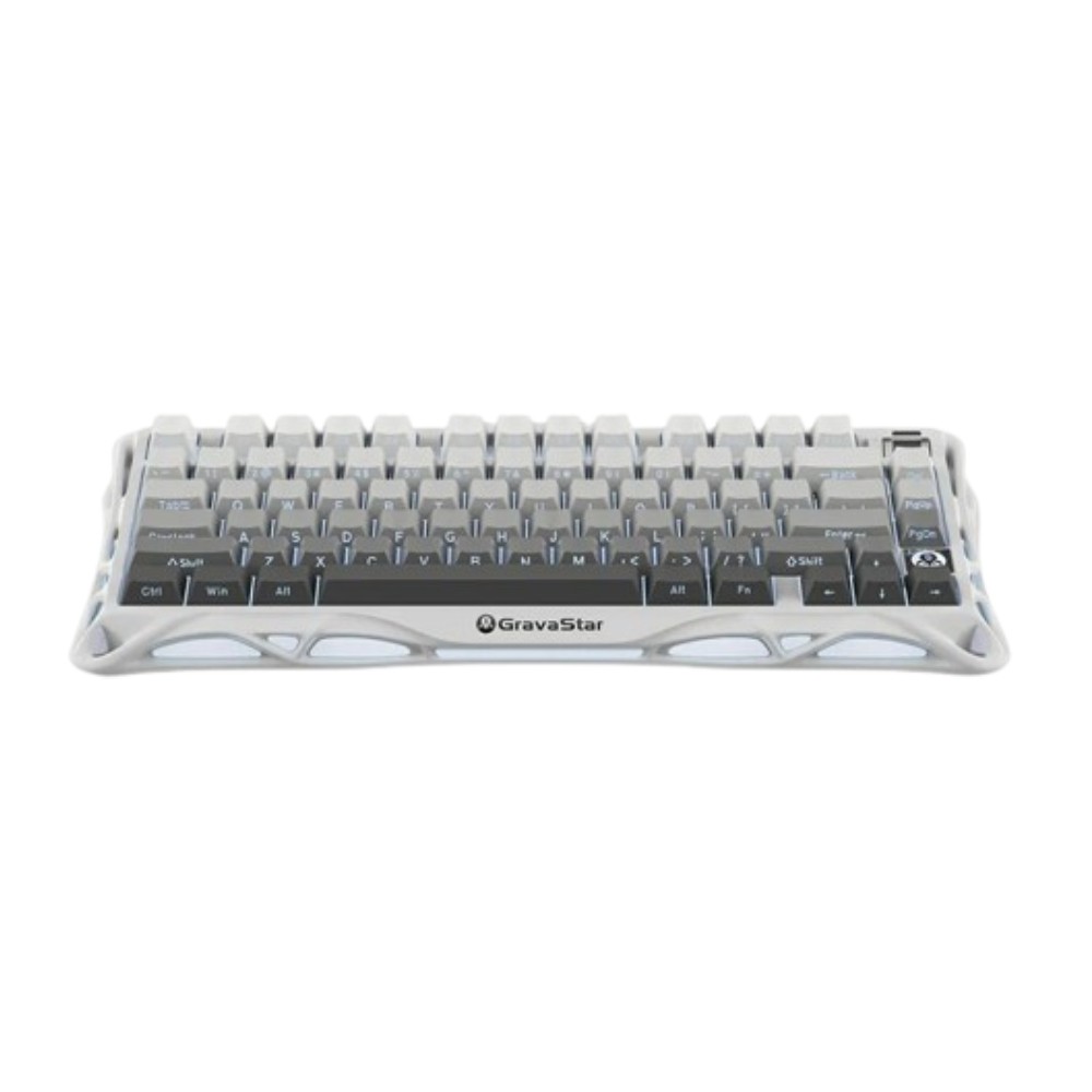 คีย์บอร์ดเกมมิ่ง GravaStar Wireless Mercury K1 White