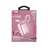 พาวเวอร์แบงค์ WHY 10000 mAh PD22.5W PB-120E Pocket Pink (CCC)