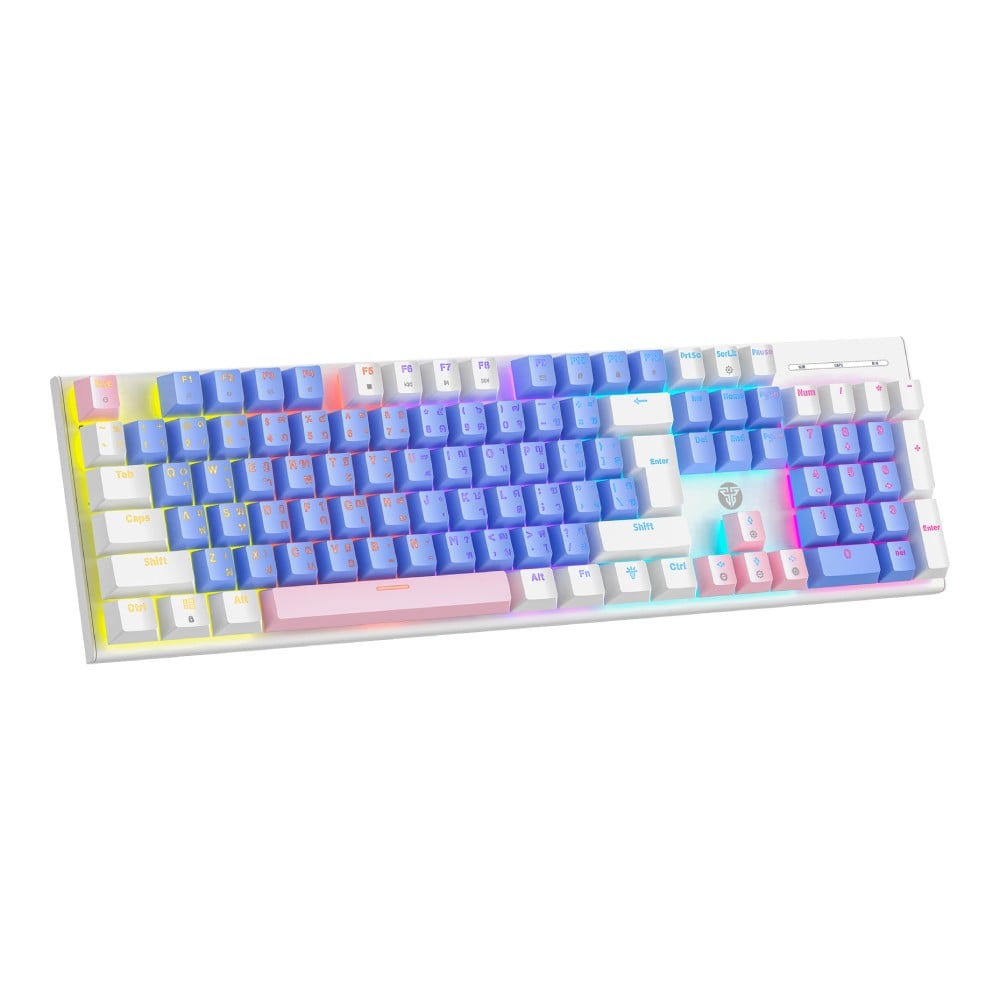 คีย์บอร์ดเกมมิ่ง Fantech Mechanical MK889 Pro Purple&White (Red Switch)