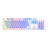 คีย์บอร์ดเกมมิ่ง Fantech Mechanical MK889 Pro Purple&White (Red Switch)