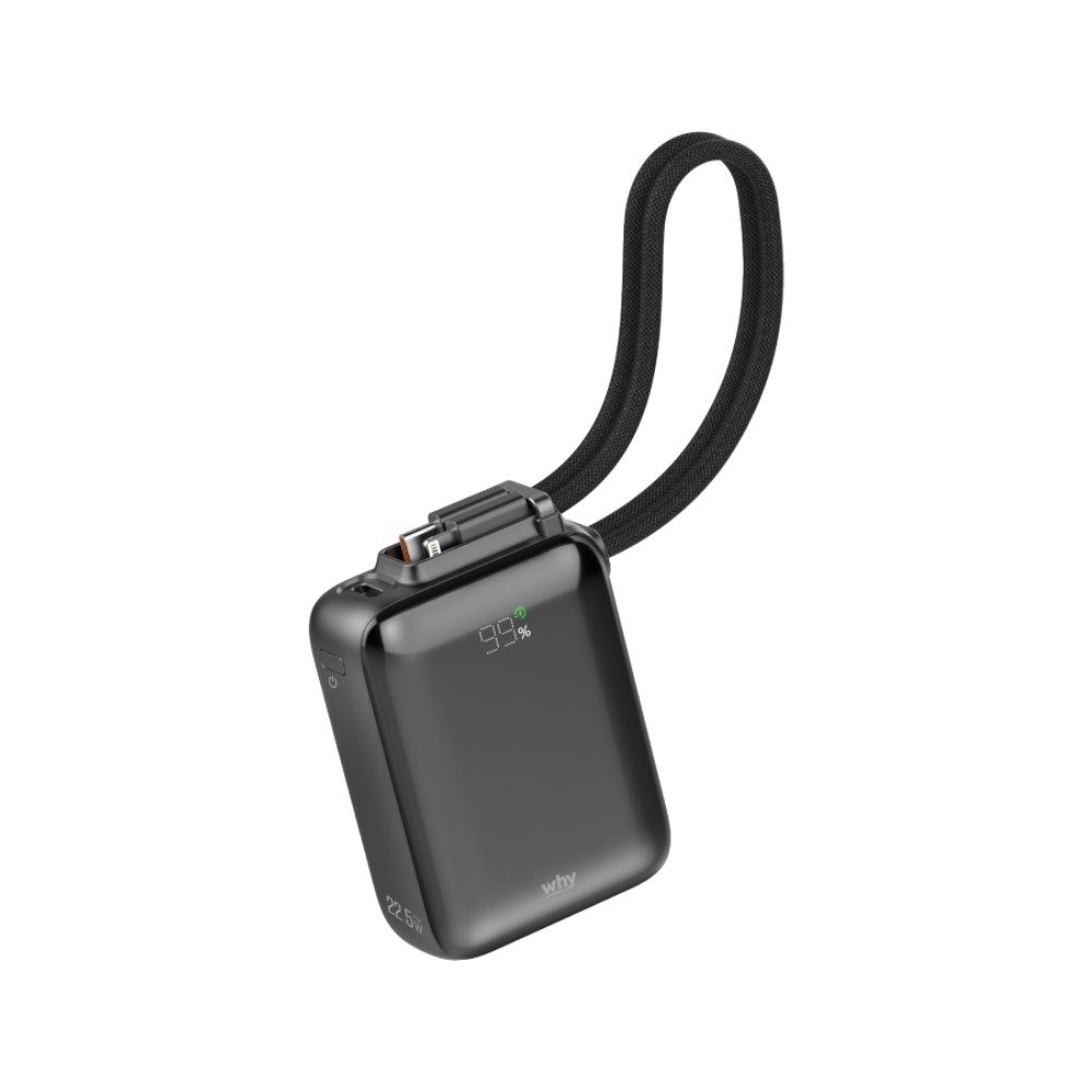 พาวเวอร์แบงค์ WHY 10000 mAh PD22.5W PB-120E Pocket Black (CCC)