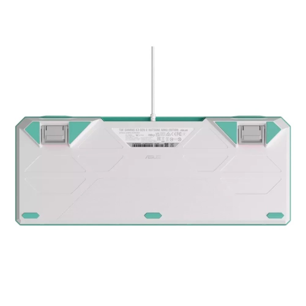 คียบอร์ดเกมมิ่ง ASUS K3 Gen II Miku Edition/RD/US/PBT Green